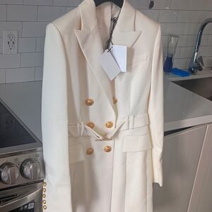 Balmain Paris short LS dress shoppers